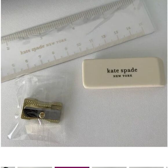 KATE SPADE PENCIL CASE AND PEN AND PENCIL SET - Picture 7 of 9